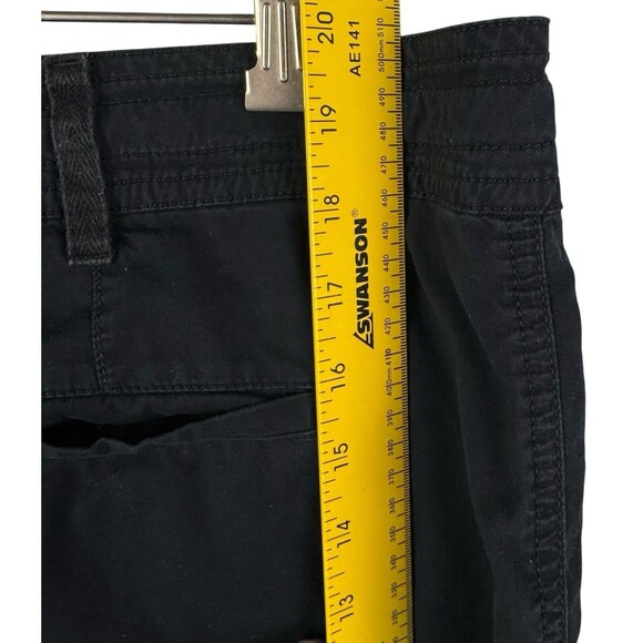 Lauren Ralph Lauren Black Shorts Size 14 Drawstring Cargo 100% Cotton - Picture 8 of 10